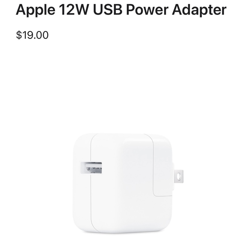 Apple USB Power Adapter - Picture 2 of 2